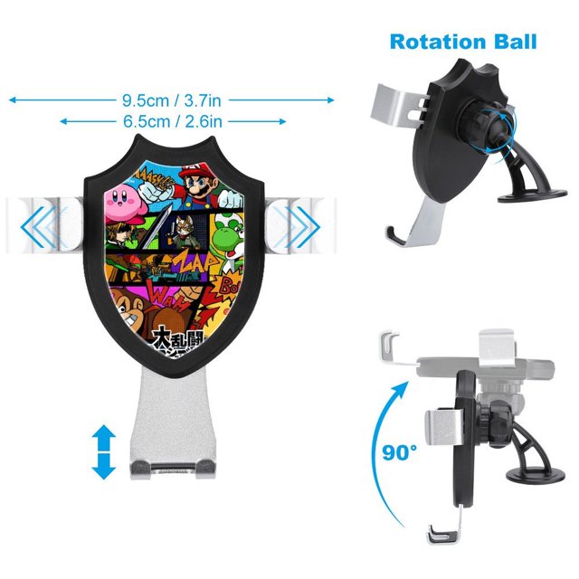 Mario Princess Peach Car Phone Mount Phone Holders Metal Hook Clip Air Vent Cell Phone Universal