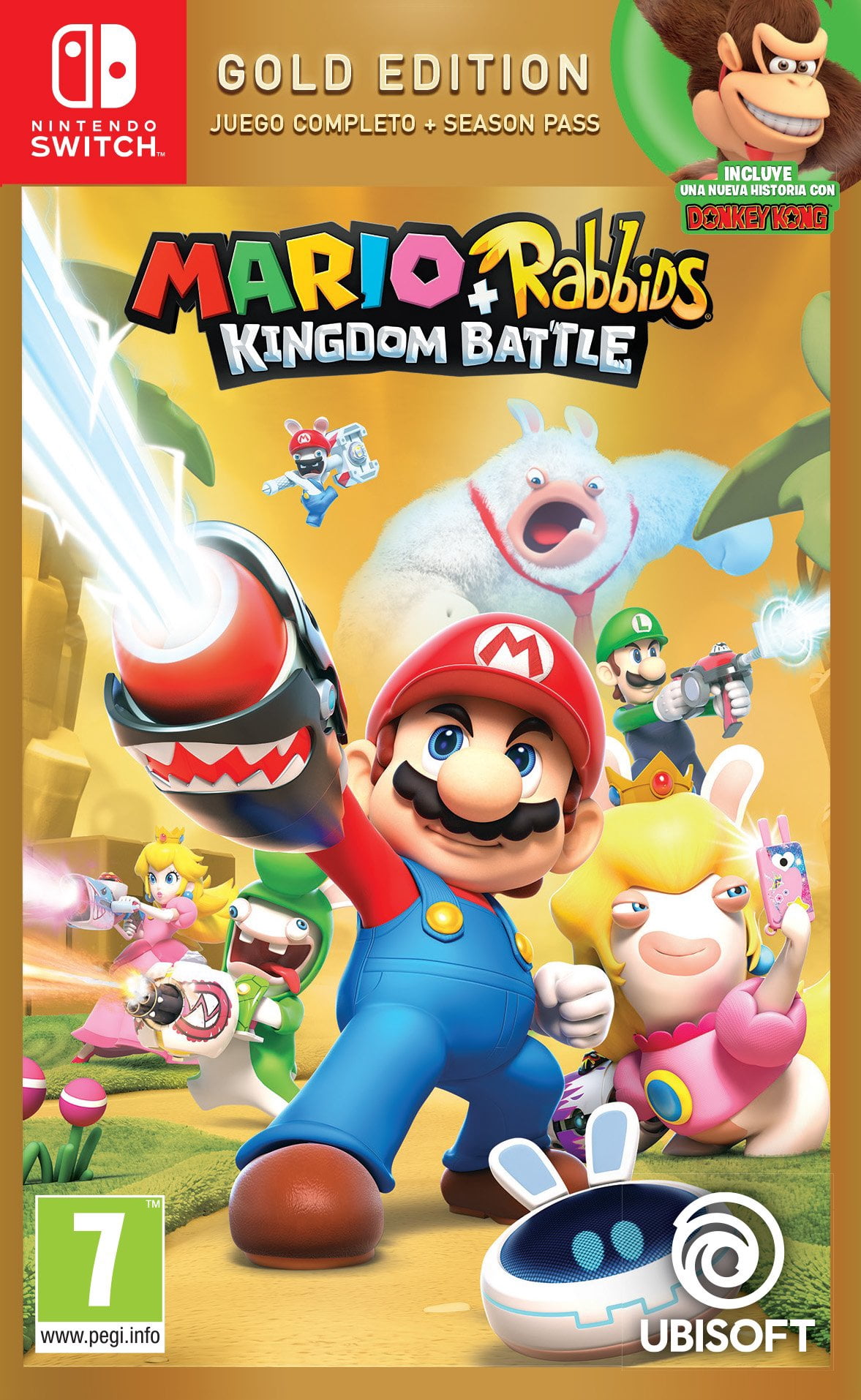 Netindo Rabbid Mario Rabbids Kingdom Battle - Gold Edition - Nintendo Switch [Video ...