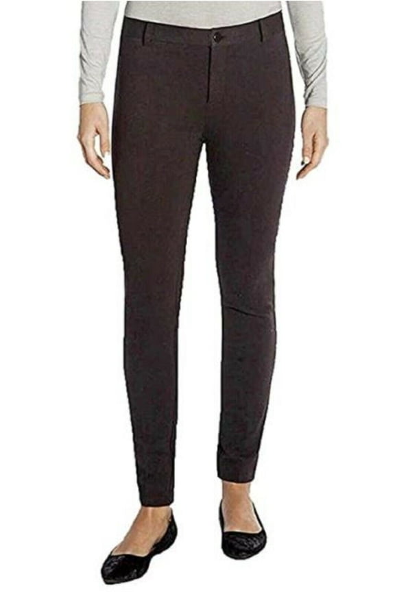 Ladies' High Compact Knit Leg Slimming Modern Fit Charcoal XXL