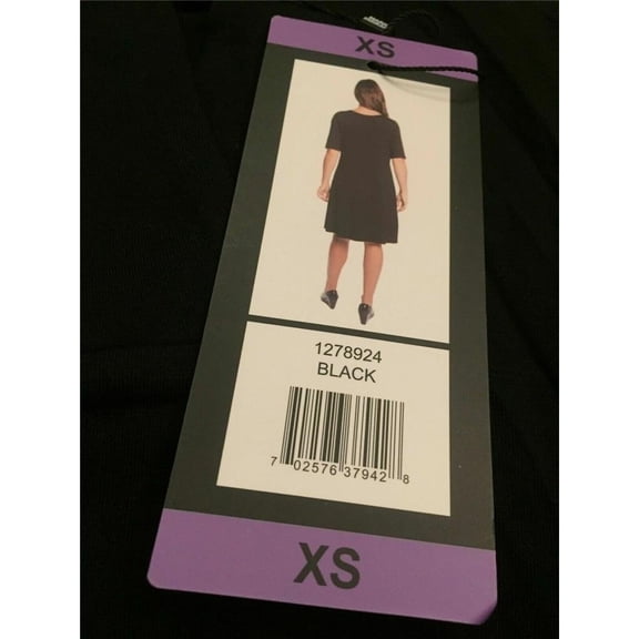 Mario Serrani Ladies' Keyhole Shift Dress- BLACK -XS New with box/tags