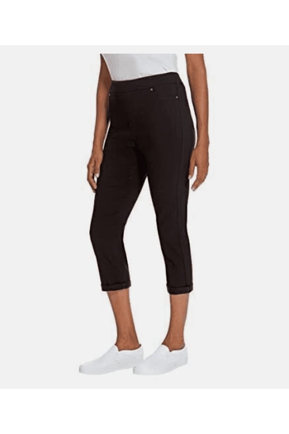Women's Comfort Stretch Capri Black Medium