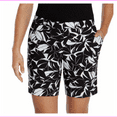 thumbnail image 1 of Mario Serrani Women's Bermuda Shorts 4/Black/White, 1 of 3