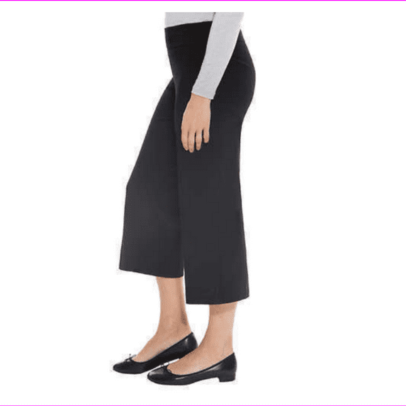 Mario Serrani Women's Comfort Stretch Straight leg SlimFit Crop Ankle Pant S/Black