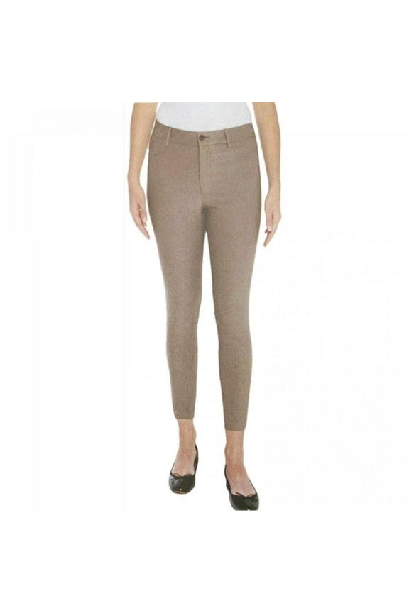 Women's Confort Stretch Cropped Pants (Sand, 14Wx27L)