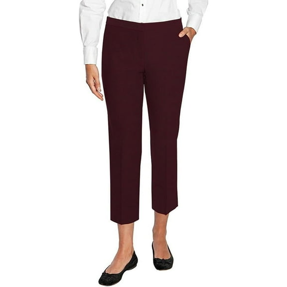 Mario Serrani Women's Slim Fit With Tummy Control Pants, Merlot
