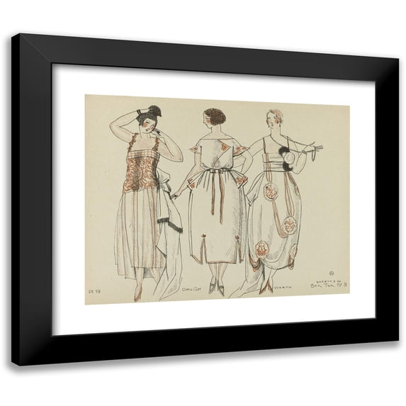 Mario Simon 18x15 Black Modern Framed Museum Art Print Titled - Doeuillet ; Worth (1920)