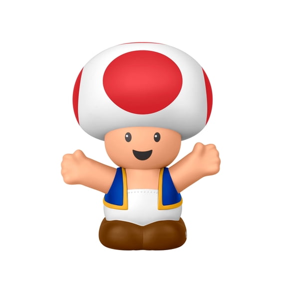 Fisher-Price Little People My Mario Toad Character Figure for Toddlers & Kids, 1 Toy