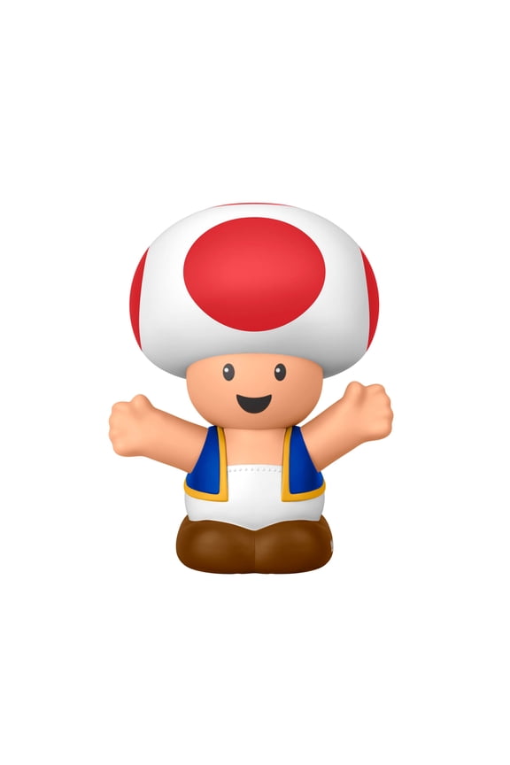 Fisher-Price Little People My Mario Toad Character Figure for Toddlers & Kids, 1 Toy