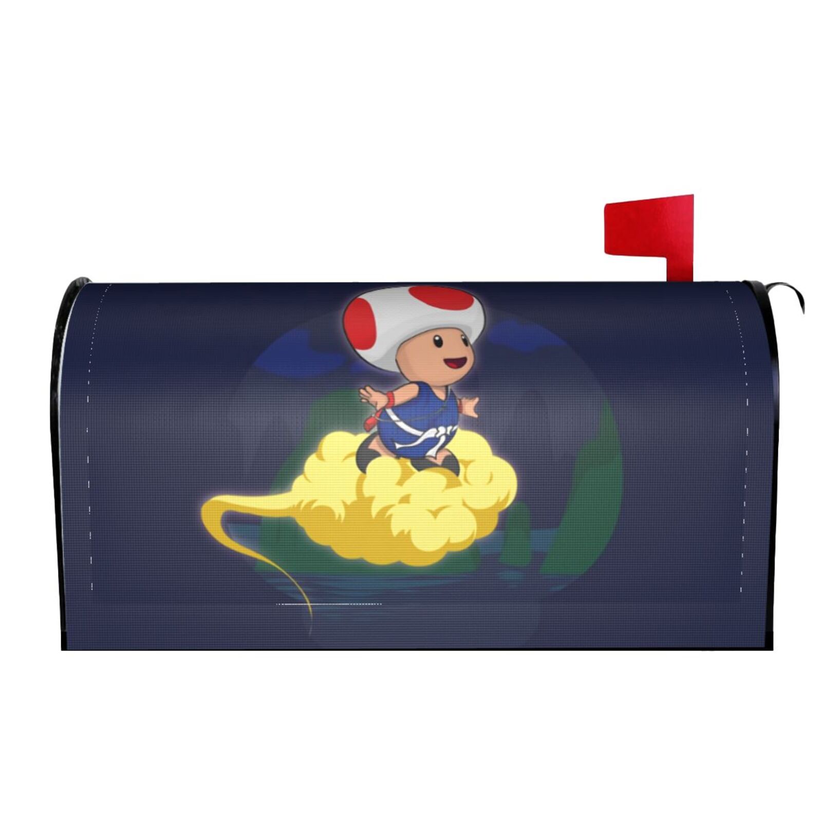 Mario Son Toad Cartoon Character Mailbox Cover Magnetic Standard Size ...