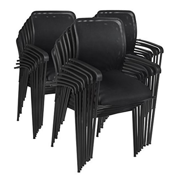 Mario Stack Chair (24 pack)- Black