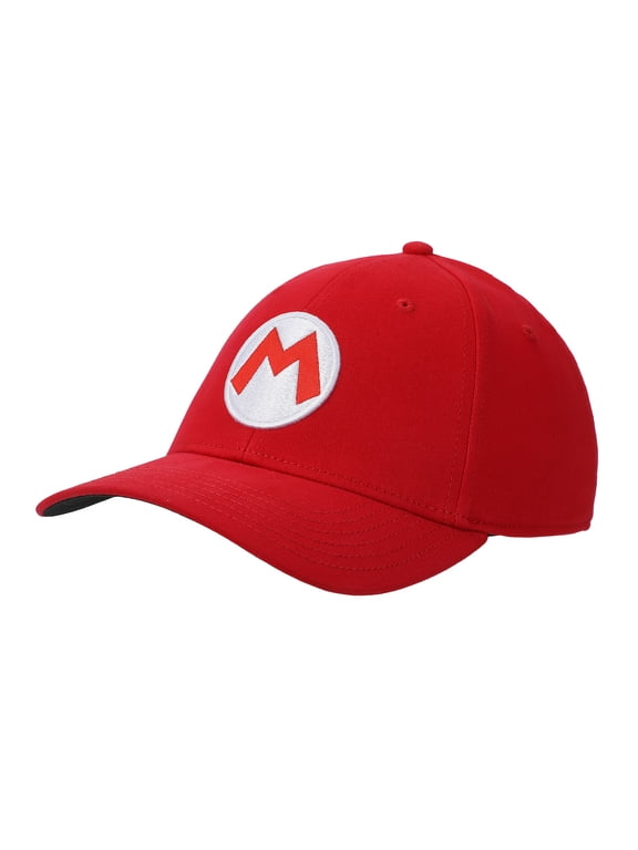 Super Mario Bros Mario Red Flex Fit Hat