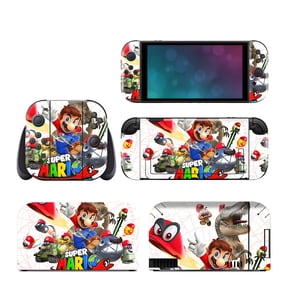 Mario Switch 2 Skin Full Set Protective Vinyl Decal Stickers for Switch 2 Console, Joycons, Handle Grips & Dock | No Residue, Anti-Scratch