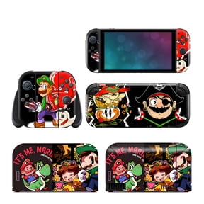 Mario Switch 2 Skin Full Set Protective Vinyl Decal Stickers for Switch 2 Console, Joycons, Handle Grips & Dock | No Residue, Anti-Scratch