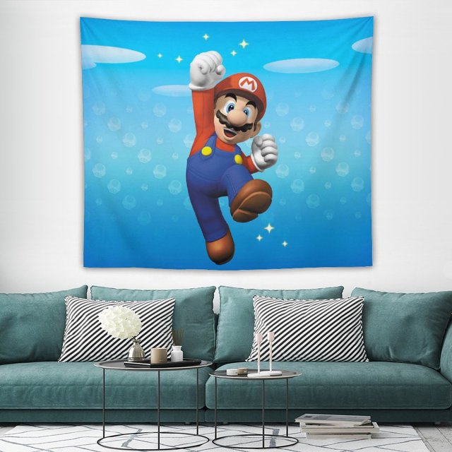 Mario Tapestry Wall Hanging Wall Art Decor Wall Tapestry for Living