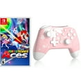 thumbnail image 1 of Mario Tennis Aces Game Disc and Upgraded Switch Pro Controller for Nintendo Switch/OLED/Lite, Wireless Switch Remote for PC/IOS/Android/Steam Pink, 1 of 10