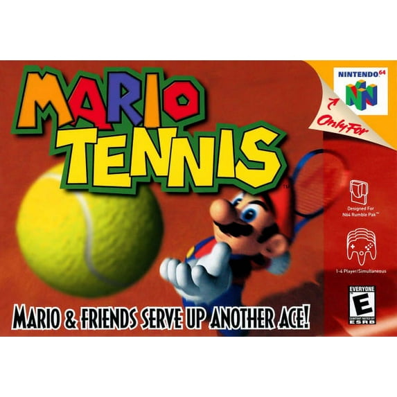 Mario Tennis N64 Game,US Version
