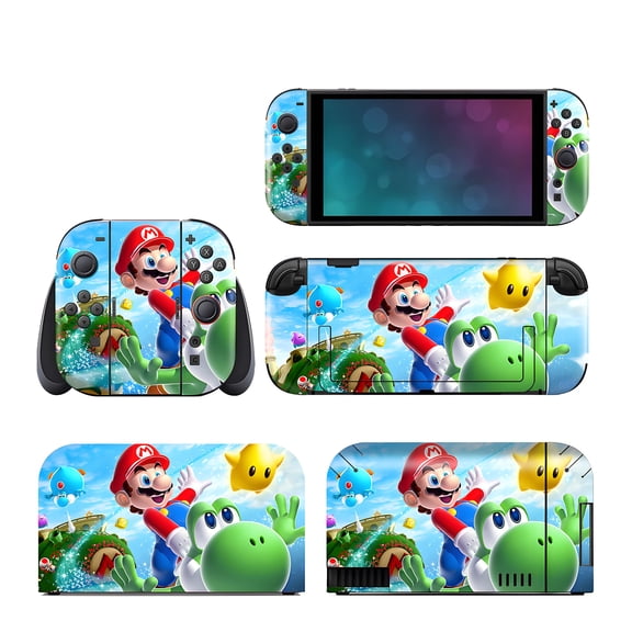 Mario Vinyl Skin Compatible with Nintendo Switch 2 | Dockable Protective Cover | Vinyl Wrap Decal Cover | Easy Installation | Bubble-Free