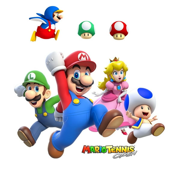 Mario Wall Stickers 3D wall stickers Cartoon characters wall stickers Cartoon background wall decoration Birthday gift Children bedroom decoration 60*40CM