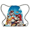 thumbnail image 1 of Mario Web Drawstring Backpack,Waterproof Sports Gym Bag, Travel Tote Bags for Beach,Swimming,Yoga Gifts, 1 of 4