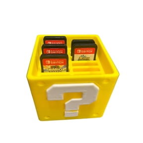 Mario by Nintendo Switch 3D Printed Game Holder, Yellow