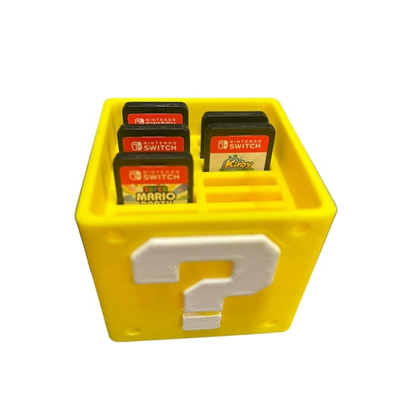 Mario by Nintendo Switch 3D Printed Game Holder, Yellow