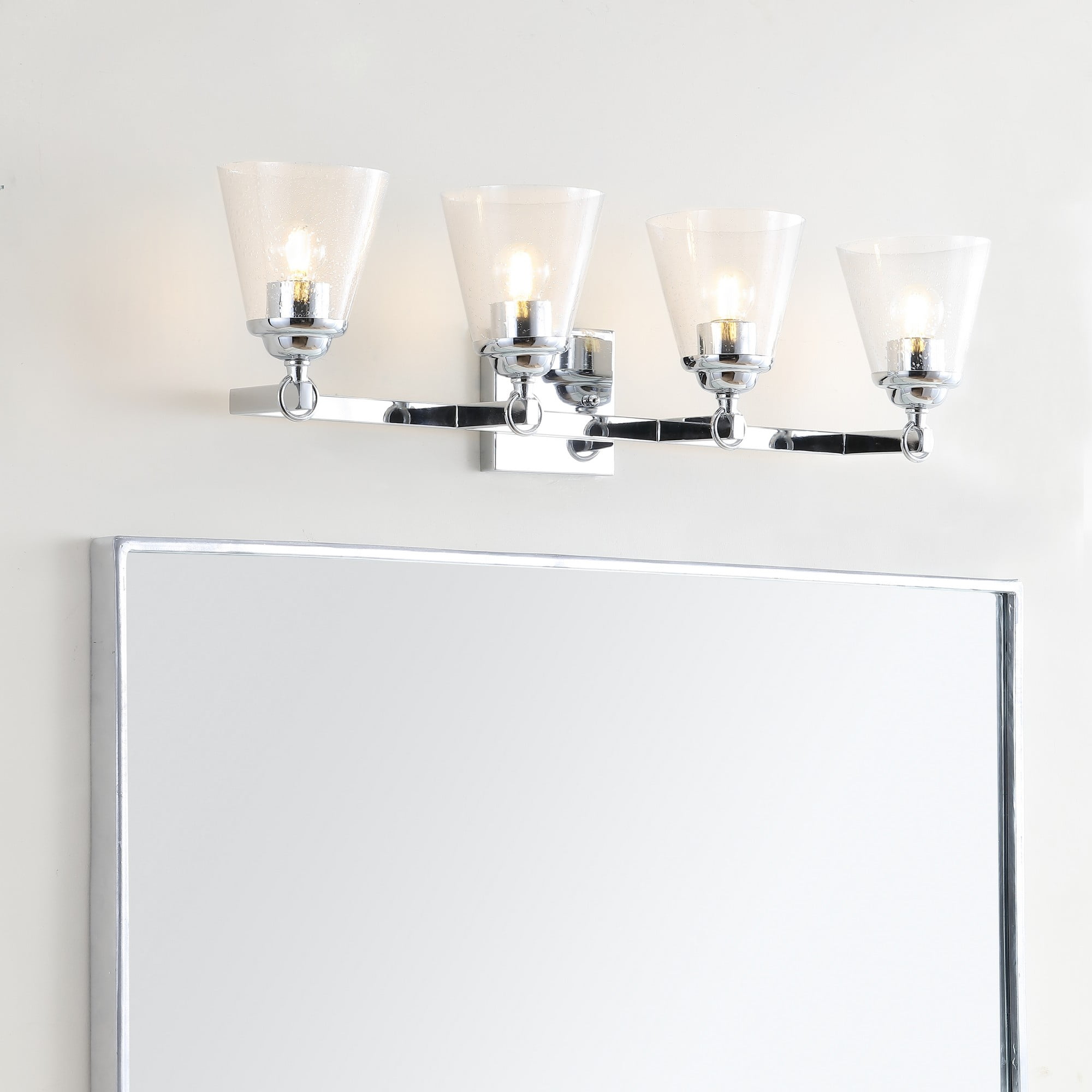 Marion 28.5" Chrome 4-Light Hurricane Vanity Light