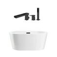 thumbnail image 1 of Marion 55 Inch Acrylic Double Ended Freestanding Tub Package, 1 of 2