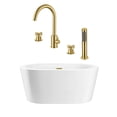 thumbnail image 1 of Marion 55 Inch Acrylic Double Ended Freestanding Tub Package, 1 of 2