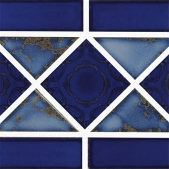 Marion Ceramics MAS L 240 S 6 x 12 Listello Terra Blue