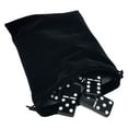 thumbnail image 1 of Marion & Co. Domino Double Six Black Jumbo Tournament Domino with Spinners in Elegant Velvet Bag, 1 of 4