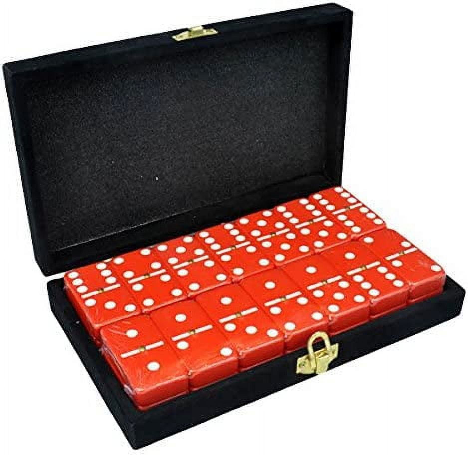 Marion & Co. Double Six Red Jumbo Tournament Domino in Elegant