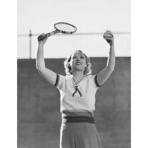 Marion Davies On The Tennis Court Portrait (16 x 20)
