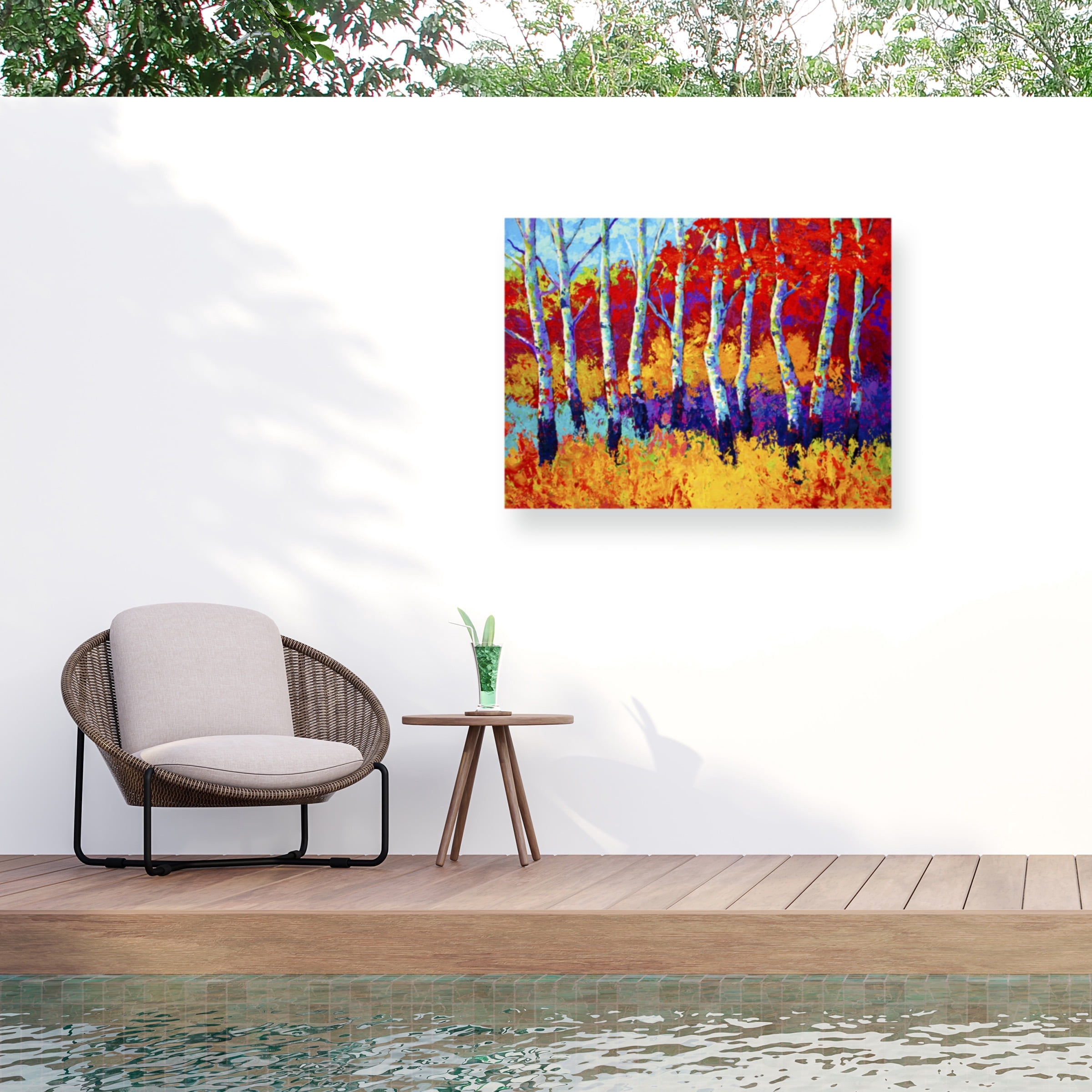 Marion Rose 'Autumn Riches' Outdoor Canvas 18x24