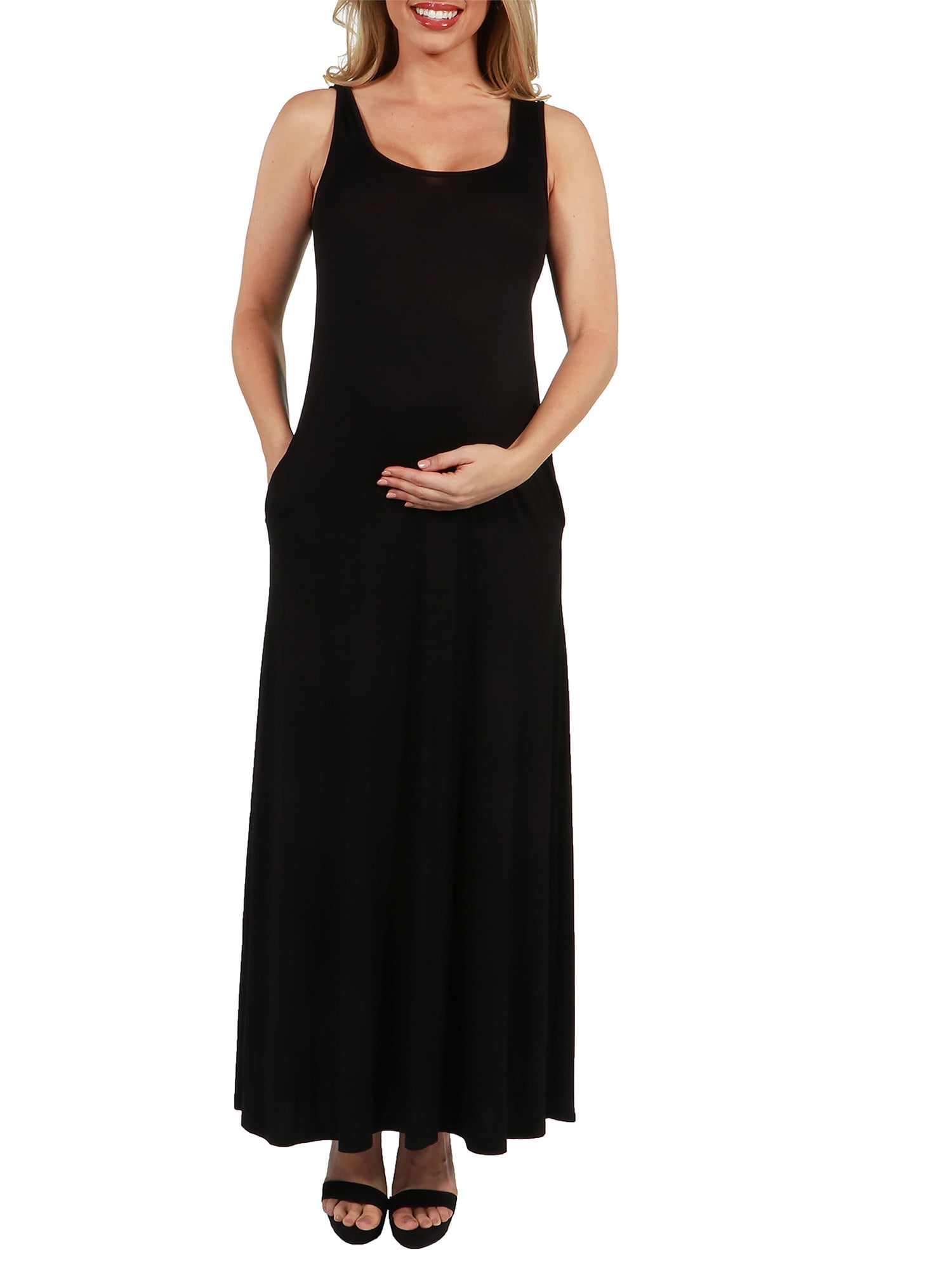Marion Sleeveless Maternity Maxi Dress