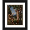 thumbnail image 1 of Mariotto Albertinelli 19x24 Black Ornate Framed Double Matted Museum Art Print Titled: The Temptation of Adam And&nbsp;Eve (ca.&nbsp;1509-13), 1 of 5