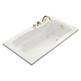 thumbnail image 1 of Mariposa 66" X 36" Alcove Whirlpool with Integral Tile Flange and Right-Hand Drain, Dune, 1 of 2