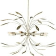 thumbnail image 1 of Mariposa Collection Eight-Light Gilded Silver Hanging Pendant Light, 1 of 2