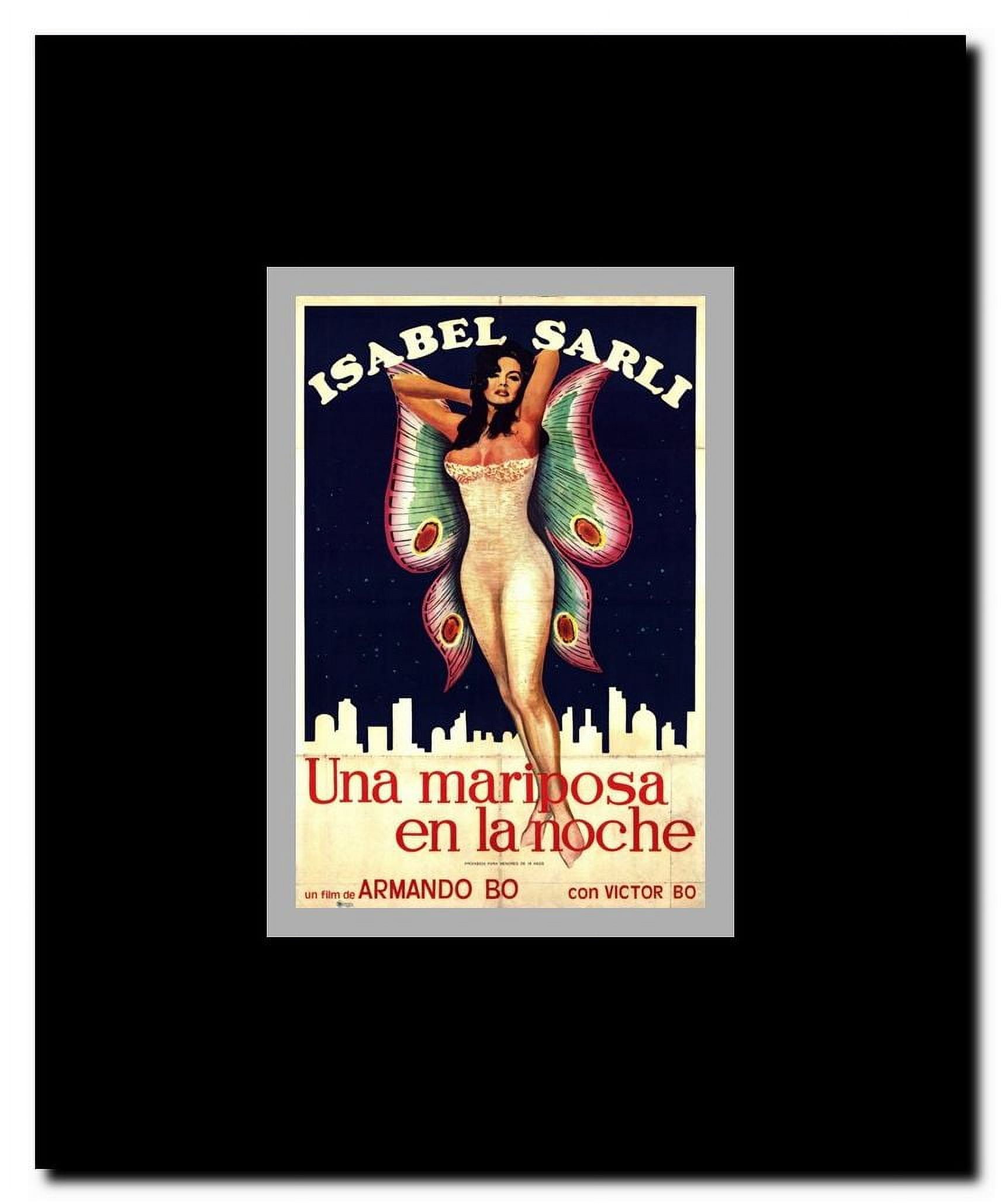 Mariposa En La Noche Una Framed Movie Poster