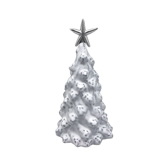 Mariposa White Ceramic Large Tree with Star - 6391