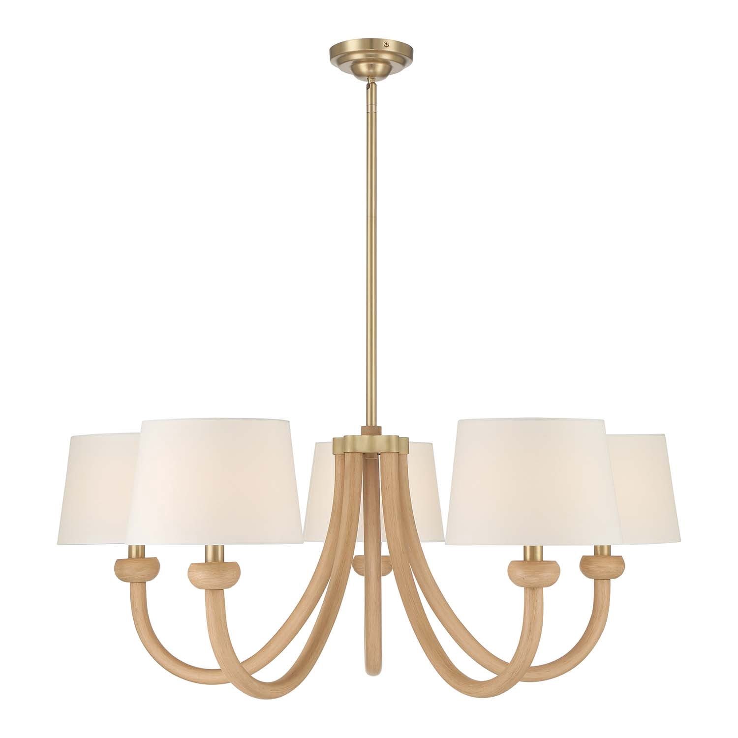 Marisol - 5-Light Chandelier - Champagne Brass