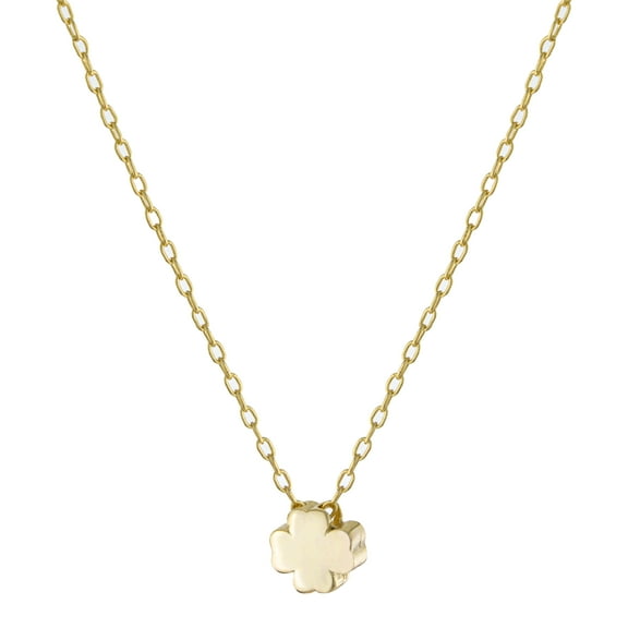 Marisol & Poppy Mini Clover Neck for in Gold over Sterling Silver for Women, Teen