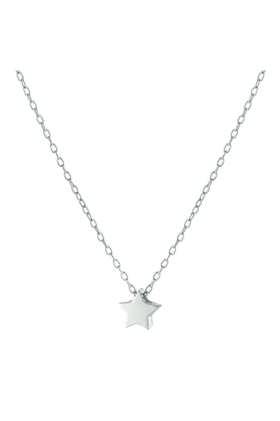 Mini Star Choker Neck in Sterling Silver for Women, Teen