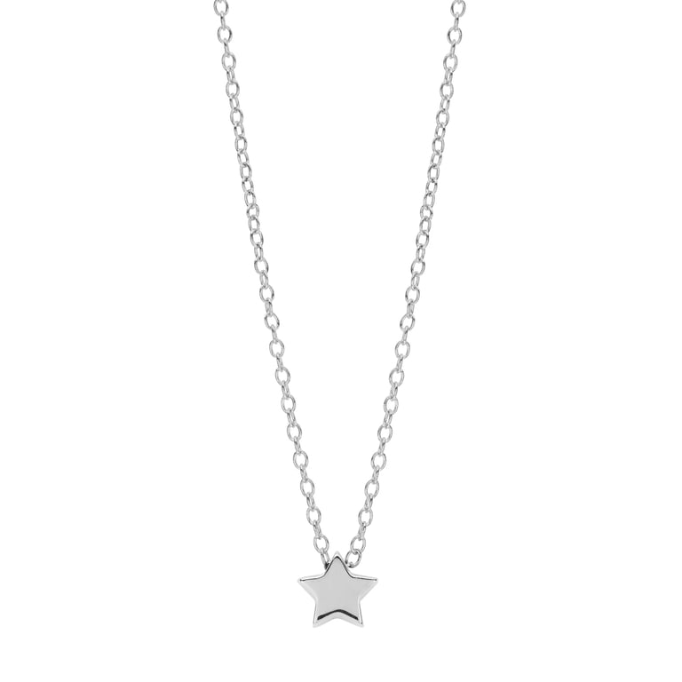 Marisol & Poppy Sterling Silver Mini Star Pendant Necklace For