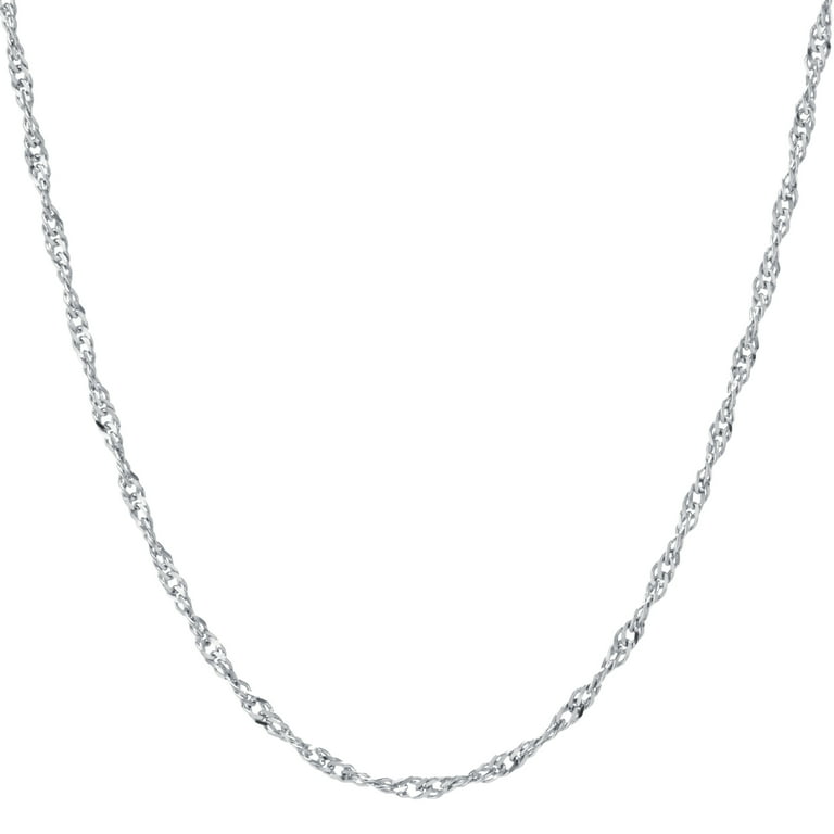 Marisol & Poppy Twist Chain in Sterling Silver Unisex, Adult and