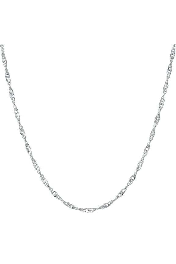 Twist Chain in Sterling Silver Unisex, Adult and Teen