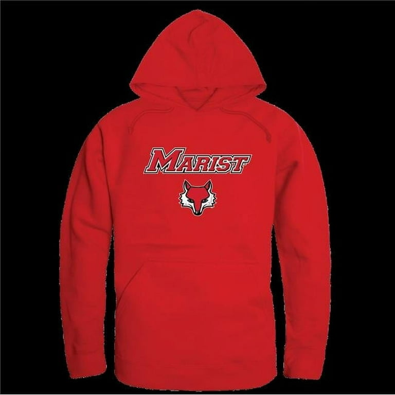 Marist College Red Foxes Seal Hoodie, Red Small