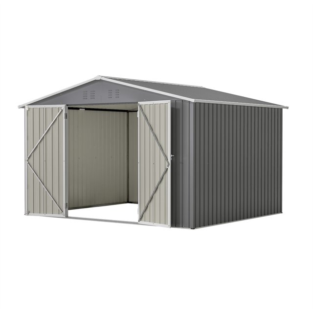 Maritcute 10X8 FT Outdoor Metal Shed, All Weather Storage Tool Sheds