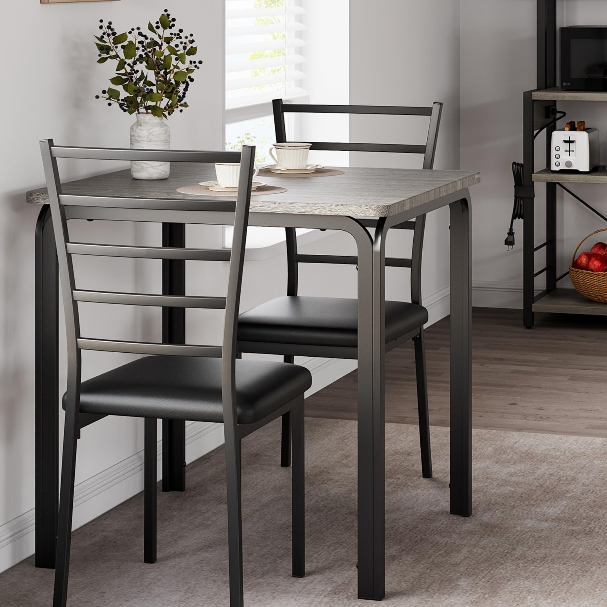 Maritcute Dining Table for 2, Small Table and Chairs Set of 2, Dinette ...