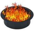 thumbnail image 1 of Maritcute Fire Pit Ring 30-39 inches Inside Diameter Heavy Duty Solid Steel Fire Ring Firepits Insert for Outside, Backyard, Liner DIY Campfire, 1 of 9