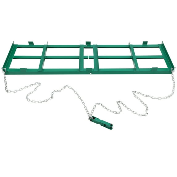 Maritcute Lawn Leveling Rake, Stainless Steel Landscape Rakes, Heavy Duty Lawn Leveler with 180°Flexible Rotate Long Handle, for Soil Grass Backyard Garden Farm